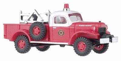 Busch 44007 1:87 HO Dodge Power Wagon Fire