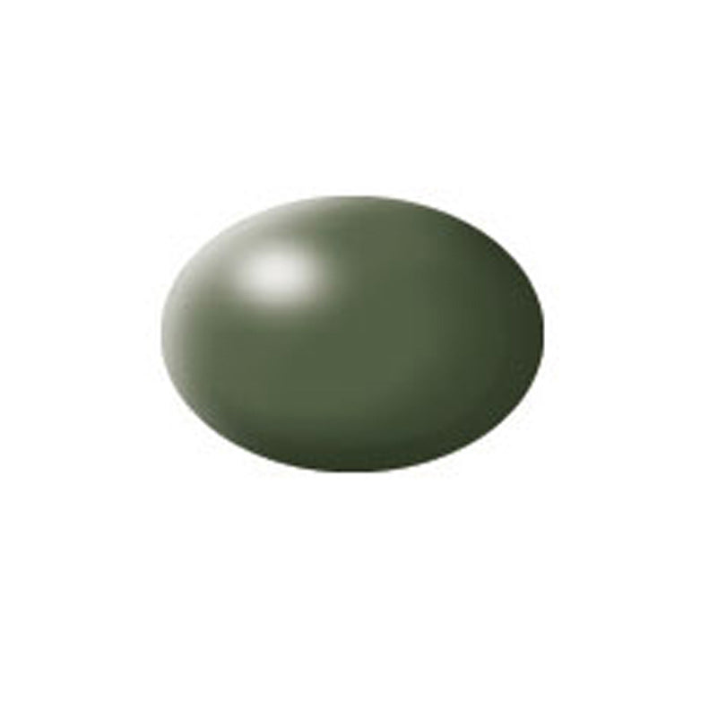 Revell 36361 Olive Green Silk Aqua Color Acrylic Paint - 18 ml. Can
