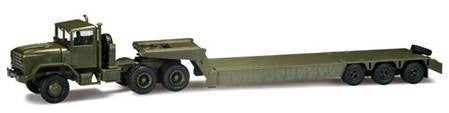 Herpa 744485 HO Assembled M 931 US Army Low Boy Semitrailer Truck
