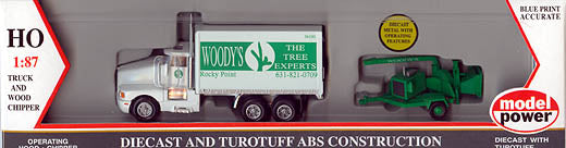 Model Power 36100 HO Box Truck w/Wood Chipper