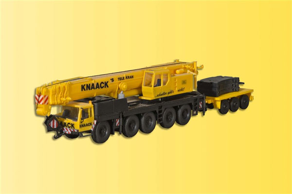 Kibri 13002 HO Liebherr LTM 1160/2 Mobile Crane w/Weight Trailer Plastic Model