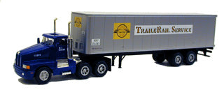 Model Power 15000 HO TrailerRail Service Short Haul Tractor W/Container Box