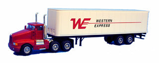 Model Power 15002 1:87 Short Haul Tractor w/Box Trailer Western