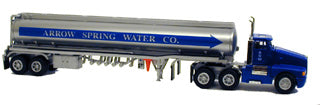 Model Power 16000 1:87 Arrow Spring Water Co. Short Haul Tractor W/Tank Trailer