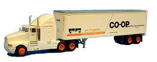 Model Power 17003 HO Long Haul w/Box Trailer Co-Op Ship