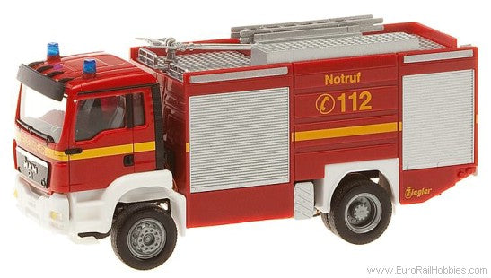 Faller 161301 HO MAN Fire Truck Kit with Lights