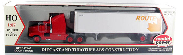 Model Power 17011 1:87 HO CN Long Haul Tractor w/Box Trailer