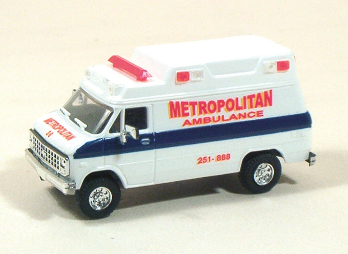 Trident Miniatures 90100 HO Metropolitan Ambulance Emergency Vehicle