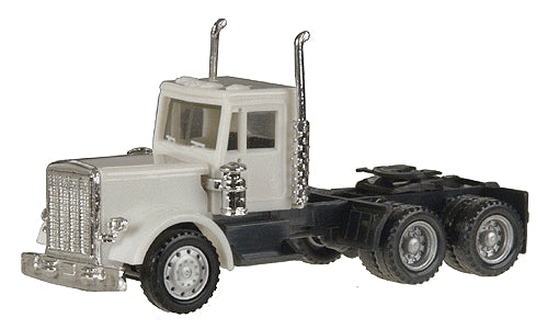 Herpa 15232 1:87 White Peterbilt Tandem Axle Day Cab Semi Tractor Vehicle Truck