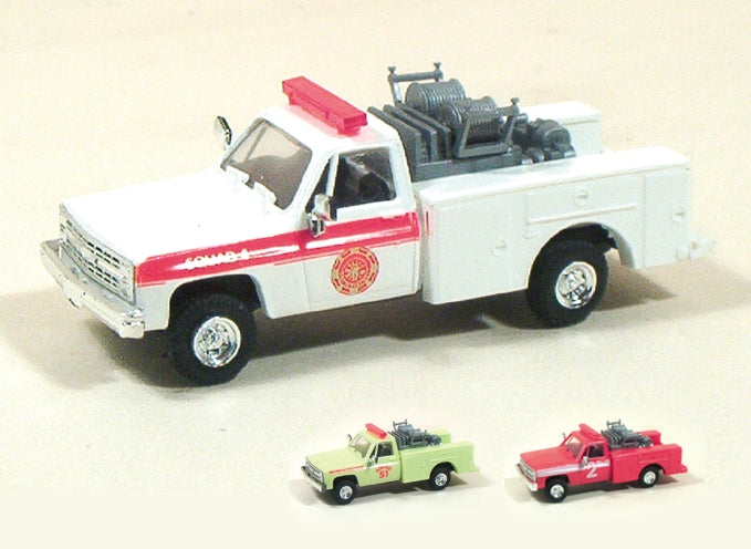 Trident Miniatures 90062 HO Green CFE Mini-Pumper with Chevrolet Cab Vehicle
