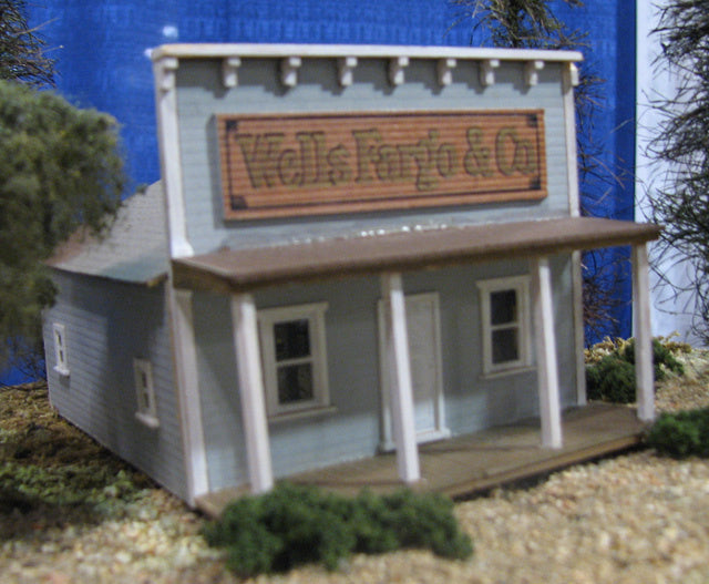 Alpine Division Models 86 HO Wells Fargo Express Old Town Railroad Station Kit