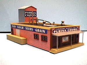 Alpine Division Scale Models 82 HO Purina Chows Feed Mill & Farmers Store Kit