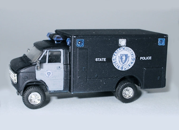 Trident Miniatures 90218 HO Chevrolet 1-Ton Massachusetts State Police Van
