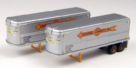 Classic Metal Works 51106 N Mini Metals Cooper-Jarrett 32'''' Aerovan Trailers
