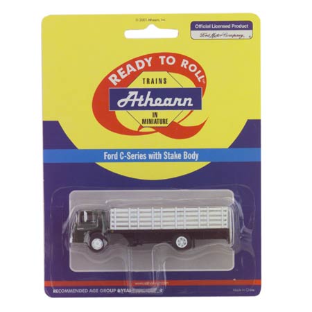 Athearn 02724 HO Green Ford C-Series With Stake Body Ready To Roll
