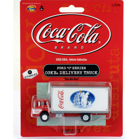 Athearn 8206 1:87 Ford 'C' Series "Trim The Tree" Coke Delivery Truck