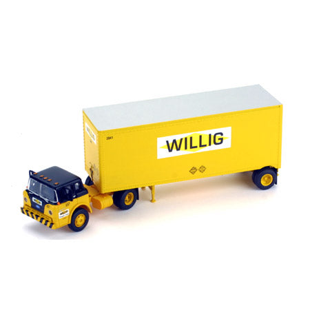 Athearn 91028 1:87 WILLIG Ford C Truck with/28’ Wedge Trailer