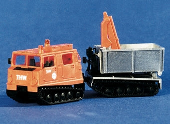 Trident Miniatures 97006 HO Tractor Trailer THW Eutin Orange