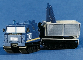 Trident Miniatures 97015 1:87 Tractor Trailer THW w/Construction Trailer
