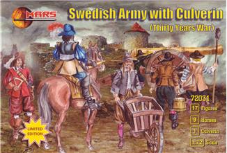 Mars Figure Sets 72031 1:72 Thirty Years War Swedish Army