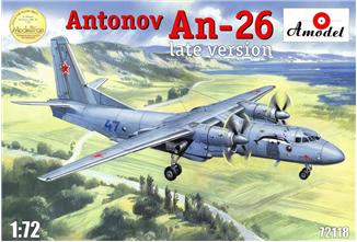 A Model from Russia 72118 1:72 Antonov An-26 Soviet Cargo Military Plane Kit