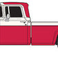Classic Metal Works 30406 HO Mini Metals Mote Carlo Red '60 Ford Pickup Truck