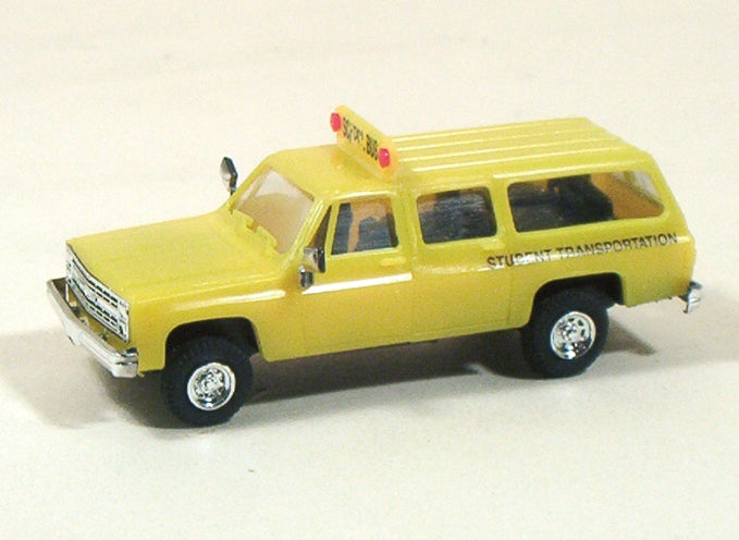 Trident Miniatures 90116 HO Chevrolet Suburban School Bus