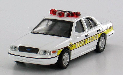 Model Power 19398 1:87 Illinois State Police - 2005 Crown Victoria MP Minis