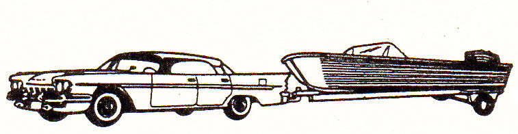 EKO 2054 HO Desoto Con Remolque Canoa Car and Trailer Plastic