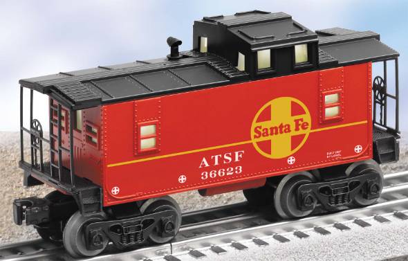 Lionel 6-36623 O AT&SF Illuminated Caboose #36623