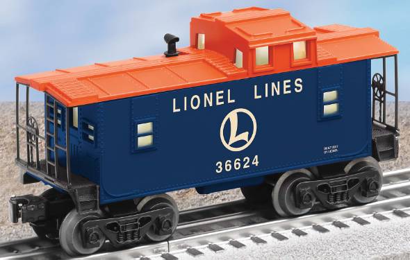 Lionel 6-36624 O Lionel Lines Orange & Blue Caboose