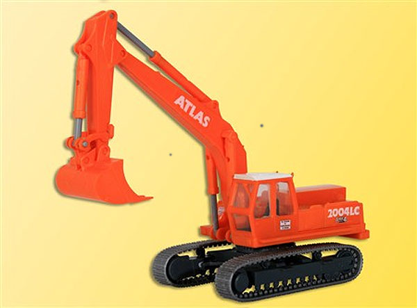 Kibri 10434 1:87 Atlas 2004 LC Orange Crawler Excavator Plastic Model Kit