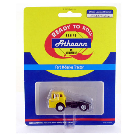 Athearn 02707 HO Yellow Ford C-Series Tractor Ready To Roll