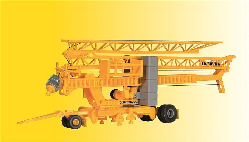 Kibri 10390 HO Mobile Crane with Trailer Plastic Model Building Kit