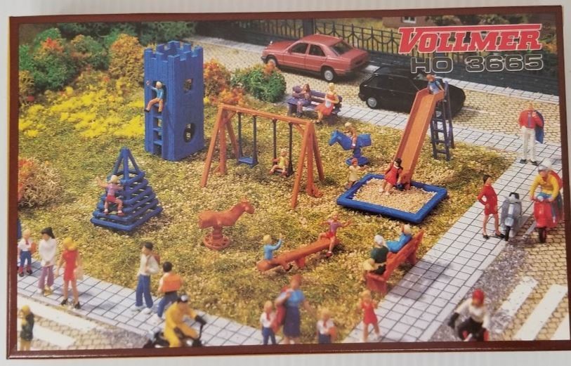 Vollmer 3665 HO Playground Equipment & Accessories Kit