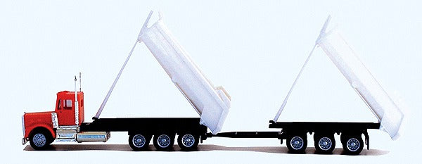 Herpa 6426 HO Freightliner Dump Truck w/ 3-Axel Dump Trailer
