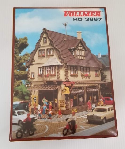 Vollmer 3667 HO Hairdresser's Shop Building Kit