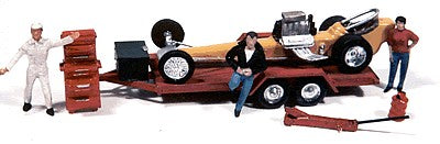 JL Innovative Design 922 1:87 HO Dragster with Trailer & Tools Kit