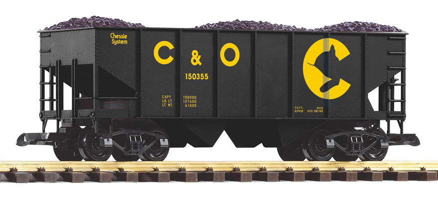 Piko 38924 G Chessie-Chesapeake & Ohio Rib-Side Hopper with Coal Load #150355