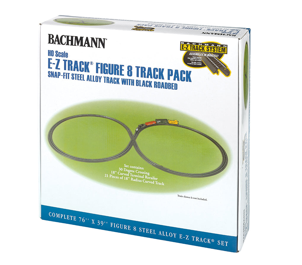 Bachmann 44487 HO Snap Fit Steel Alloy Figure-8 E-Z Track Expansion Pack