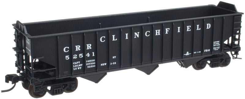 Atlas 50001666 N Scale Clinchfield PS-2750 Triple Hopper Car #52541