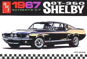 AMT 834 1:25 1967 Shelby GT350 Car (Black) Model Car Kit