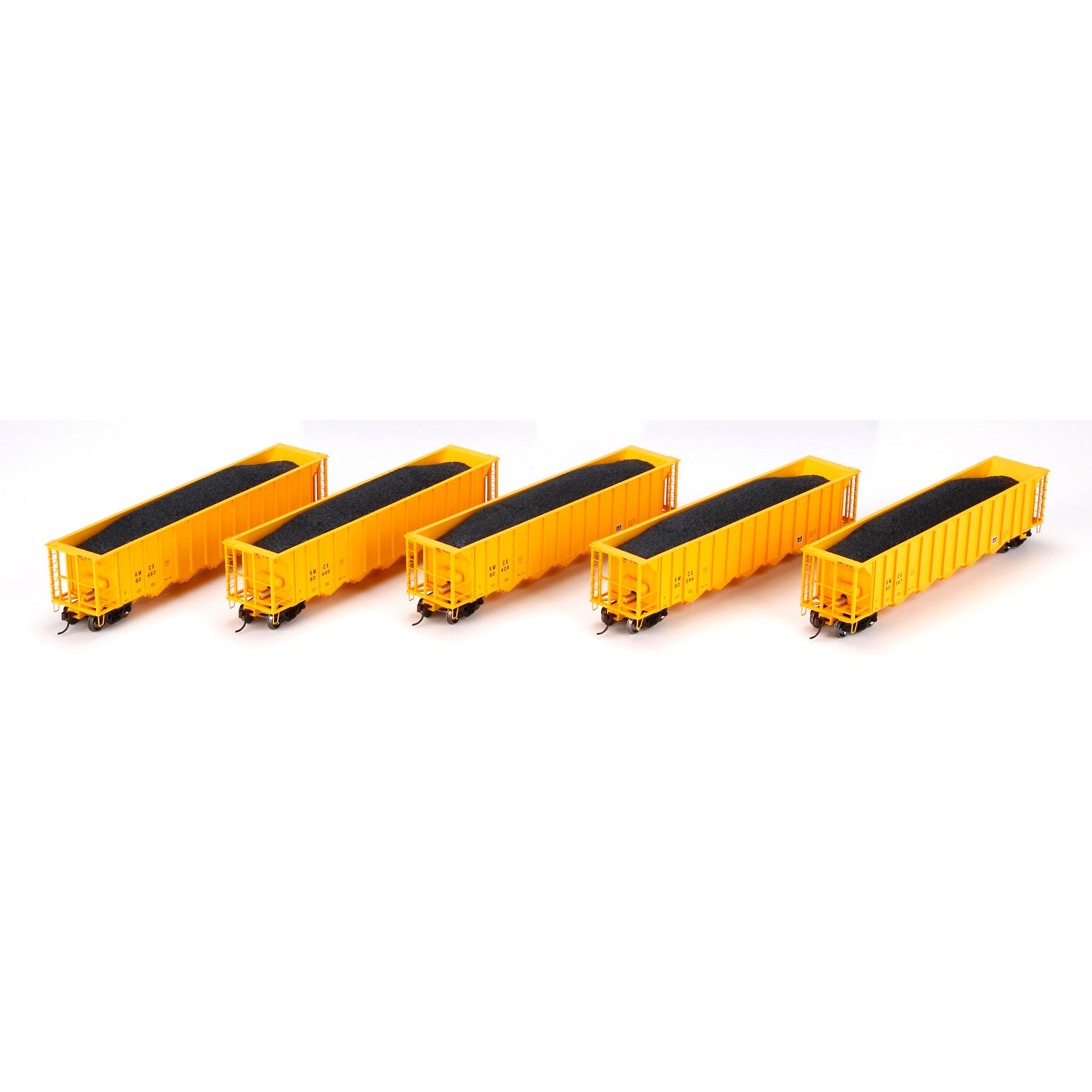 Athearn 87808 HO KMCX 5-Bay Rapid Discharge Hopper #2 (Set of 5) - RTR
