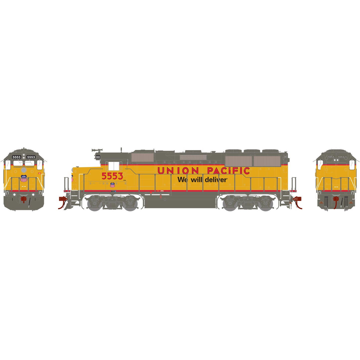 Athearn G40714 HO GP50 Phase 1, UP/We Will Deliver #5553