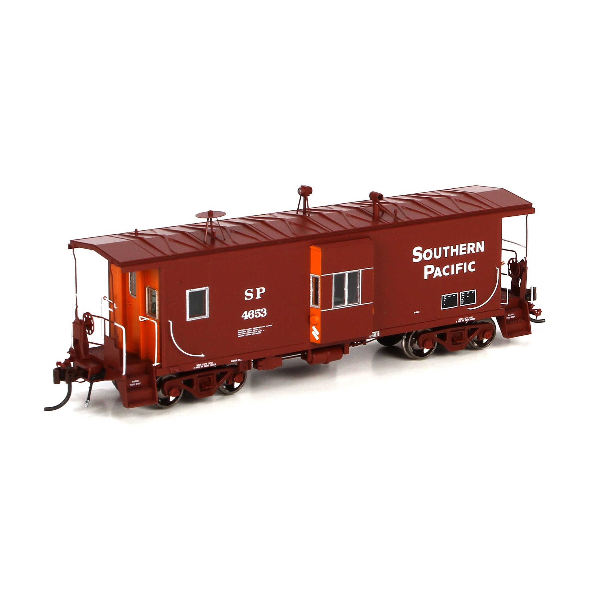 Athearn G63036 HO Bay Window C-50-8 Caboose w/Lights, SP #4653