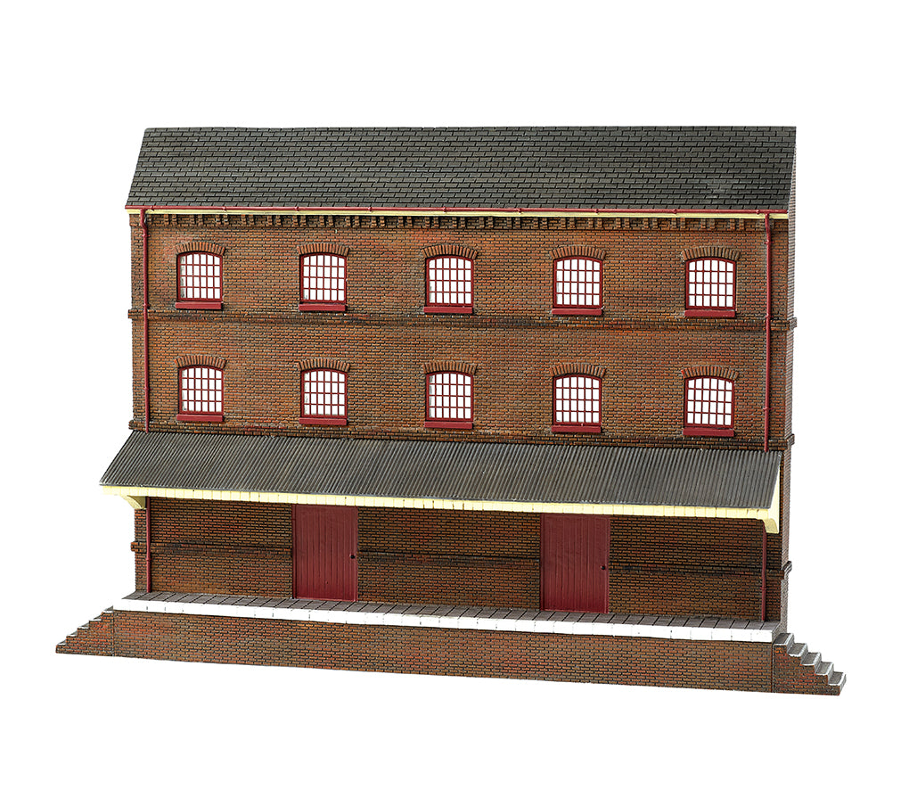 Bachmann 35008 HO Three-Story Warehouse False-Front Resin Assembled Building