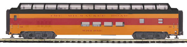 MTH 20-67223 Milwaukee 70' Smooth Full Vista Dome Passenger Car