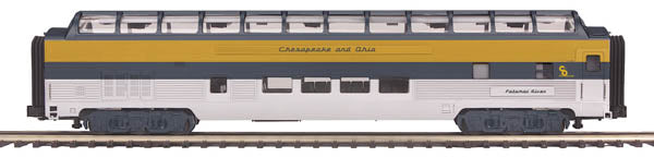 MTH 20-67226 O 70' Ribbed Full Vista Dome, C&O
