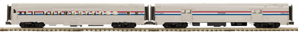 MTH 2069207 O 70' Ribbed Baggage/Coach, Amtrak/PHII