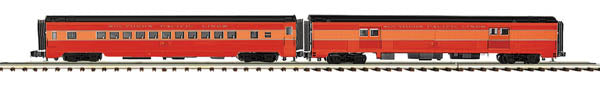 MTH 20-69217 O SP 70' Streamlined Baggage/Coach 2-Car Passenger Set (Set of 2)